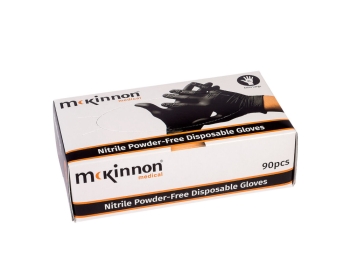 Mckinnon Medical Black Nitrile Gloves  (100)