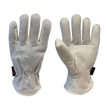 Predator PRED3 Cream Split Back Leather Drivers Gloves