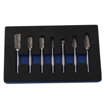 Toolzone KDPHB095 Rotary Burrs - Tungsten Carbide 7PC Set