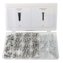 Toolzone KDPHW208 Assorted Box Of Drywall Anchors - 100 Pieces