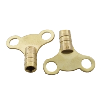 Toolzone KDPPB020 brass Radiator Keys - 2 Pieces