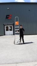 Home Pro Lightweight Aluminium Platform Step Ladder 8 Tread