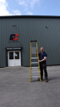 LFI K8PF06 PRO GRP Platform Step Ladders 6 Tread 3.05M Working Height
