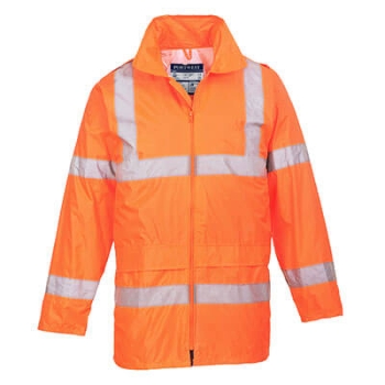 PORTWEST Hi-Vis Rain Jacket Medium R Orange