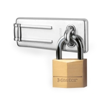 Master Lock MLK140703 Solid brass padlock 40mm & Hasp 89mm