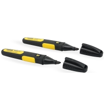 Stanley STA047314 Marker Pen Set - 2 Black Chisel Tip Markers